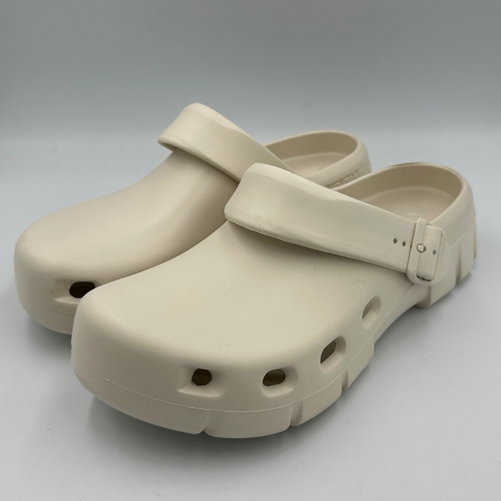 Birkenstock Birki Flow EVA Clogs Cream Sz 42 (wmn 11, men‎ 9) Chunky Minimal
